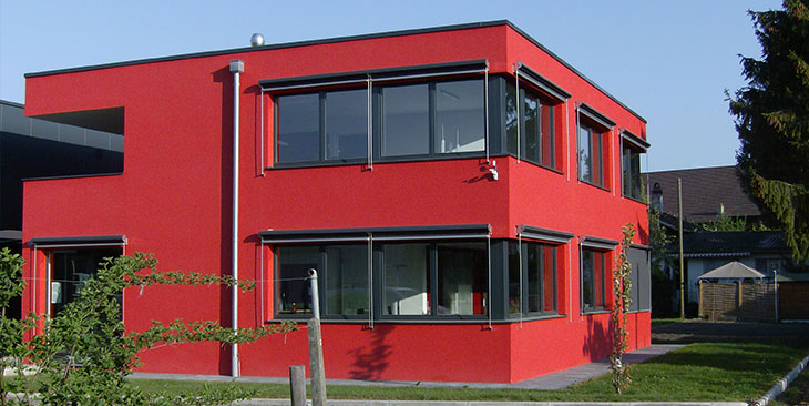 Fassadenmarkisen Bürogebäude